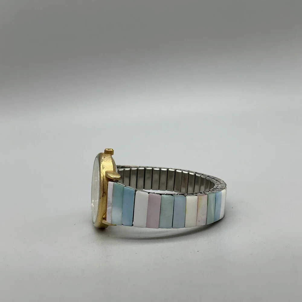 Lafayette Womens Watch 27mm Multicolor Dial Pastel Expansion Band New Battery